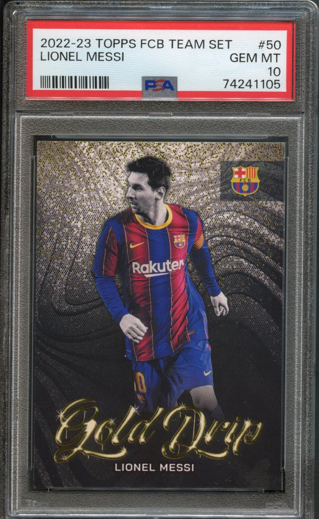Lionel messi  gold 50枚限定 PSA10 PSA 10 2022-23 Lionel Messi 30/50 Gold Foil Topps UEFA CC #10 PSG