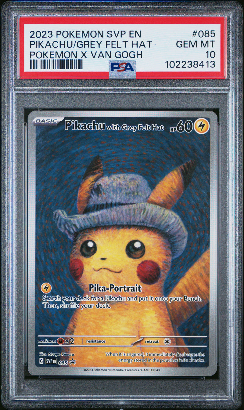 Pikachu With Grey Felt Hat [Pokemon X Van Gogh]