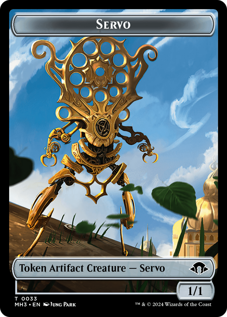 Aetherborn (Ripple Foil) // Servo Double-Sided Token [Modern Horizons 3 Commander Tokens]