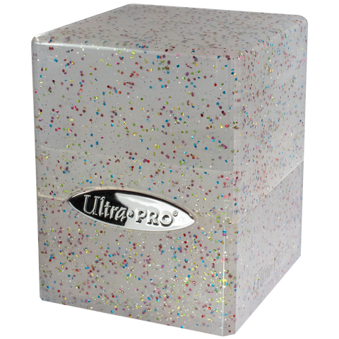 Ultra PRO Satin Cube Deck Box - Glitter Clear