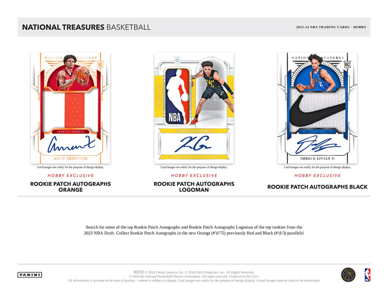 Panini National Treasures NBA Basketball 2023/24 - Hobby Box