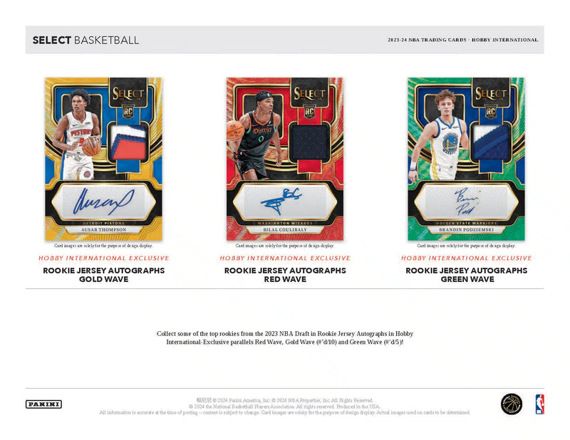 Panini Select NBA Basketball 2023/24 - International Hobby Box