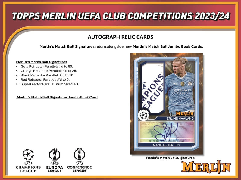 Topps Merlin UEFA Chrome 2023/24 - Hobby Box