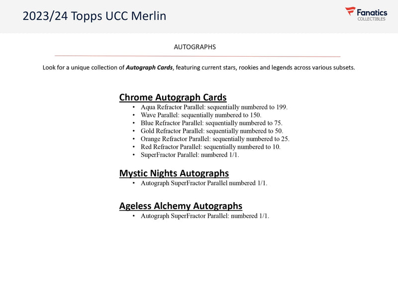 Topps Merlin UEFA Chrome 2023/24 - Value Box