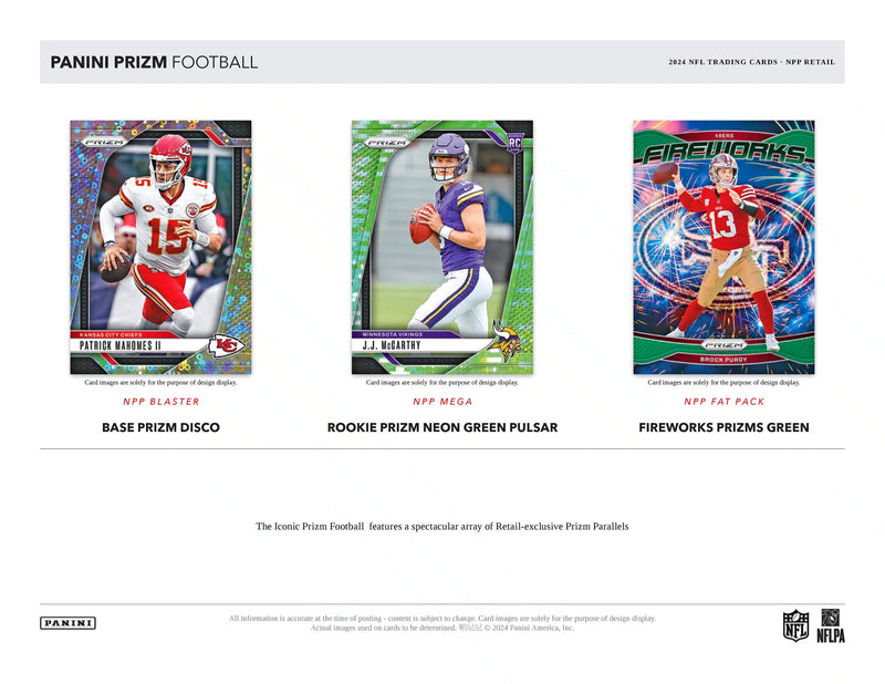 Panini Prizm NFL Football 2024 - Mega Box