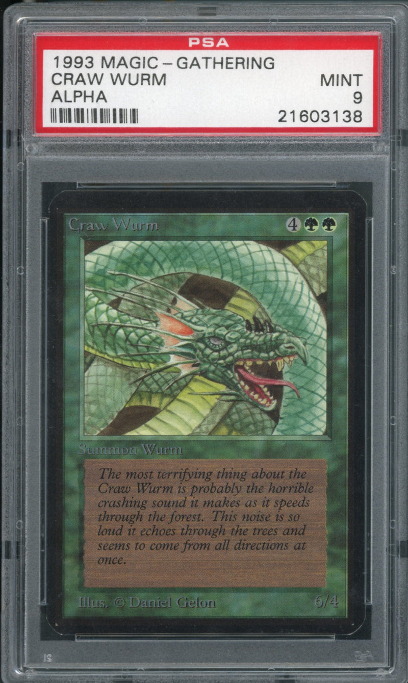 Craw Wurm PSA 9 [Limited Edition Alpha]