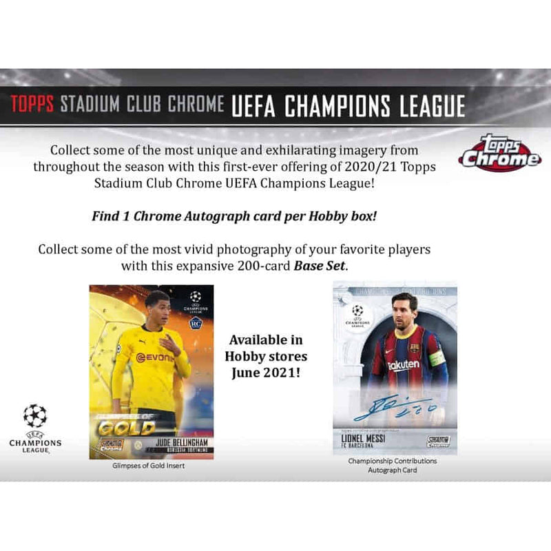 Topps Chrome Stadium Club UEFA CL 2020/21 - Hobby Box