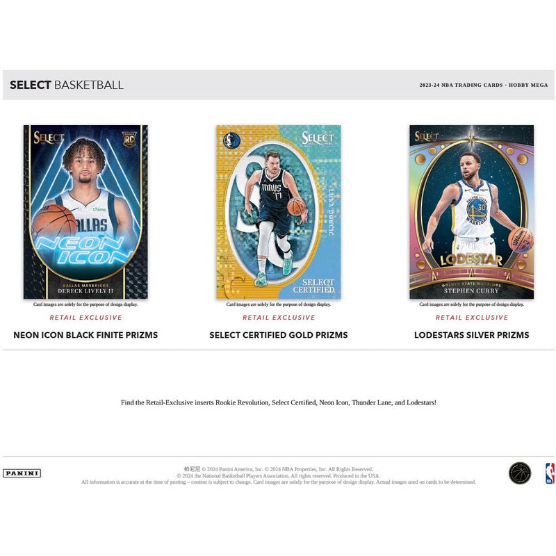 Panini Select NBA Basketball 2023/24 - Hobby Mega Box