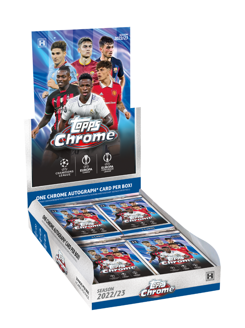Fodboldkort Topps Chrome UEFA Club Competitions 2022/2023 - Hobby Box