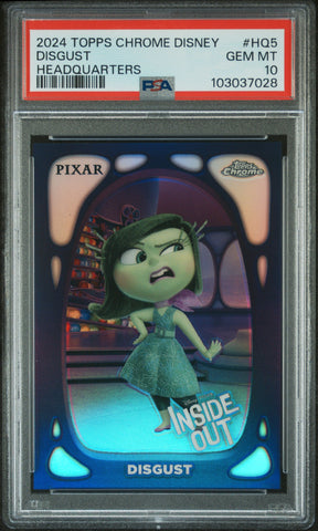 Disgust #HQ5 PSA 10 [Topps Chrome Disney Headquarters 2024]