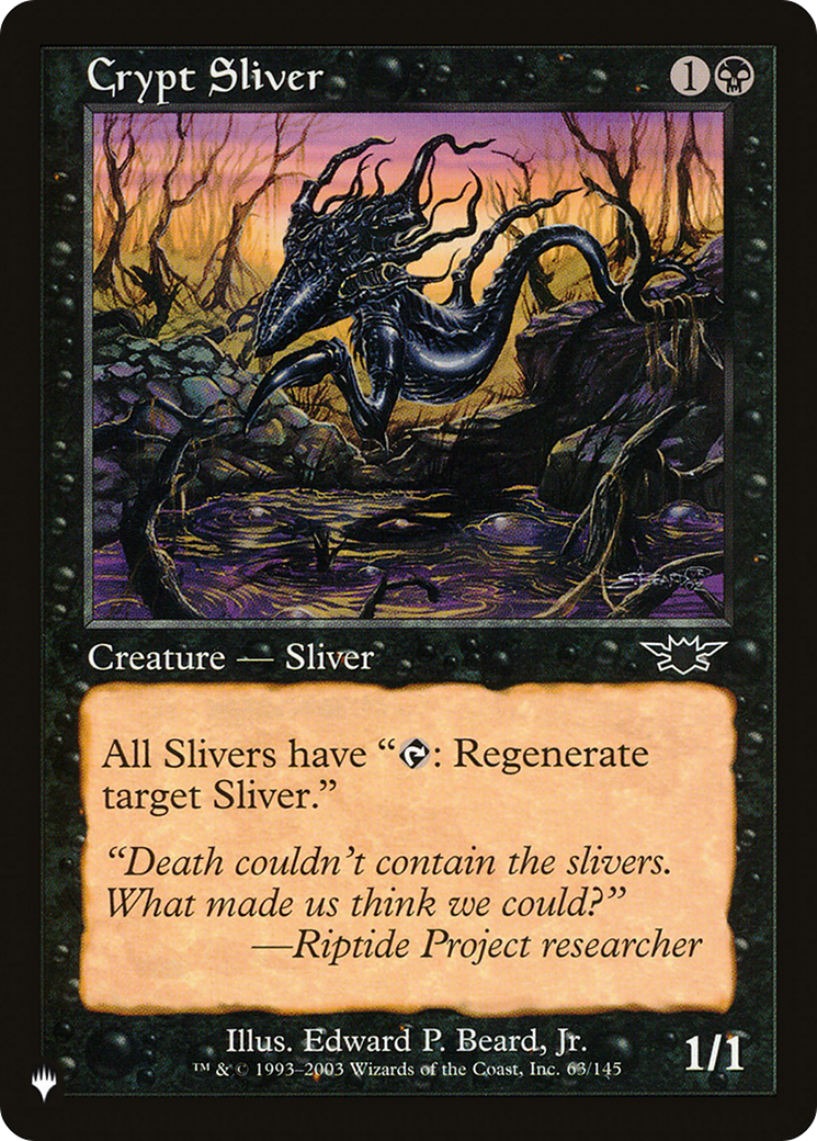 Crypt Sliver [The List Reprints]