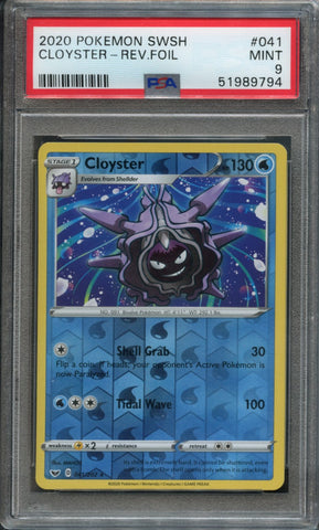 Cloyster [Reverse Holo] #41 PSA 9 [Sword & Shield]