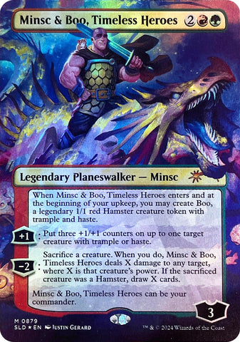 Minsc & Boo, Timeless Heroes (Rainbow Foil) [Secret Lair Drop Series]