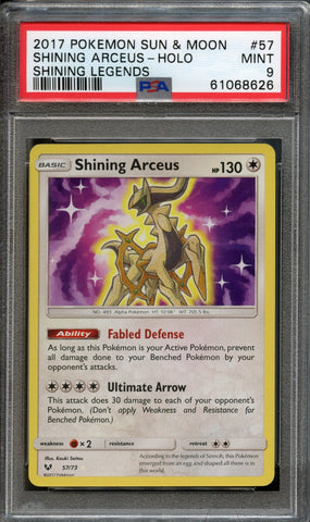 Shining Arceus #57 PSA 9 [Shining Legends]