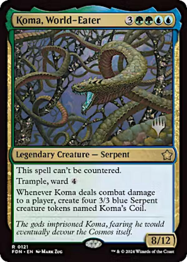 Koma, World-Eater (Promo Pack) [Aetherdrift Promos]