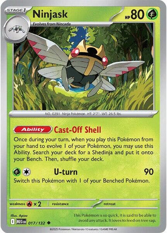 Ninjask (017/132) [Mega Evolution: Base Set]