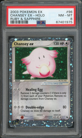Chansey EX #96 PSA 8 [Ruby & Sapphire]