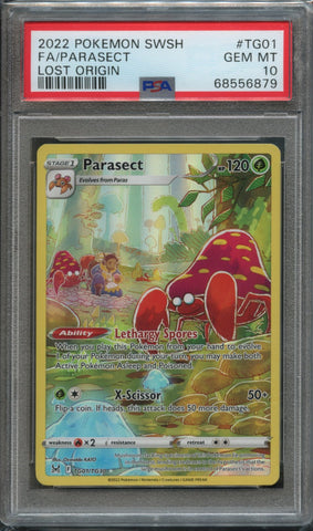 Parasect #TG01 PSA 10 [Lost Origin]