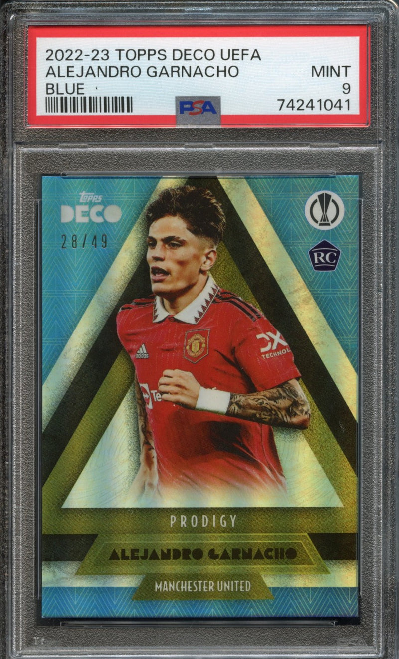 Alejandro Garnacho 28/49 PSA 9 [2022-23 Topps Deco]