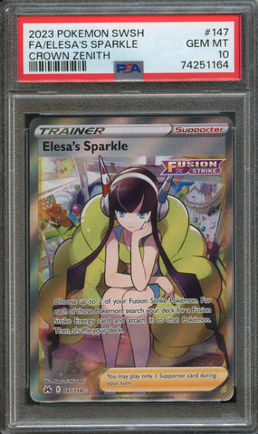 Elesa's Sparkle #147 PSA 10 [Crown Zenith]