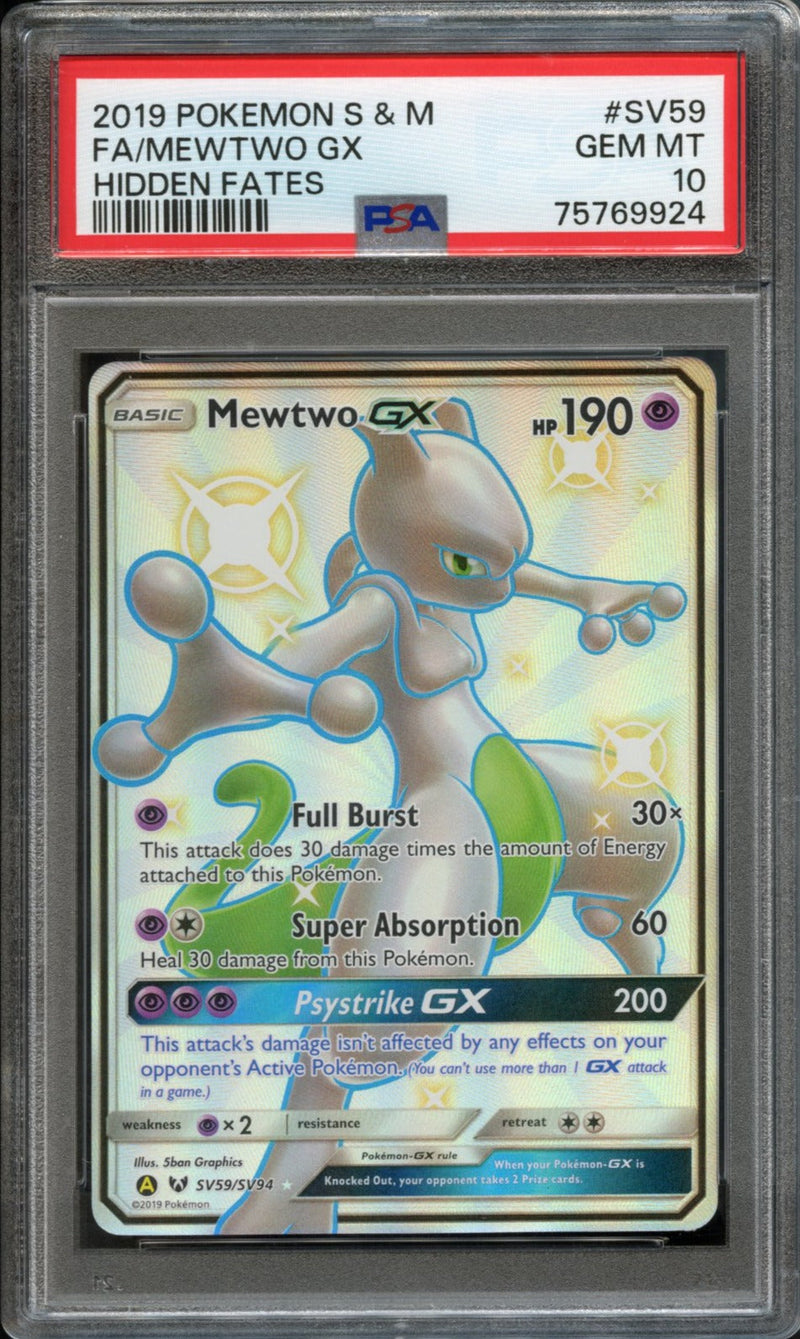 Factory Mewtwo GX PSA 10