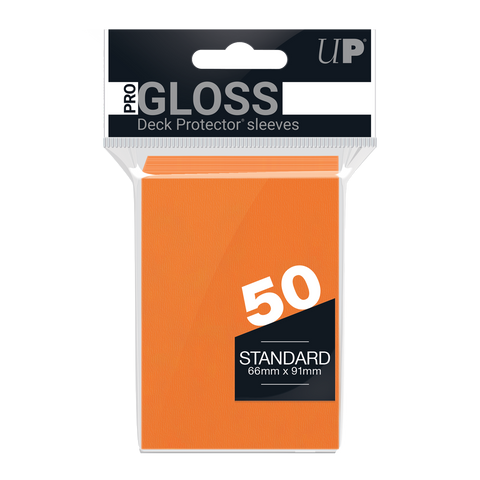 Ultra PRO PRO-Gloss Standard Deck Protector sleeves - Orange (50)