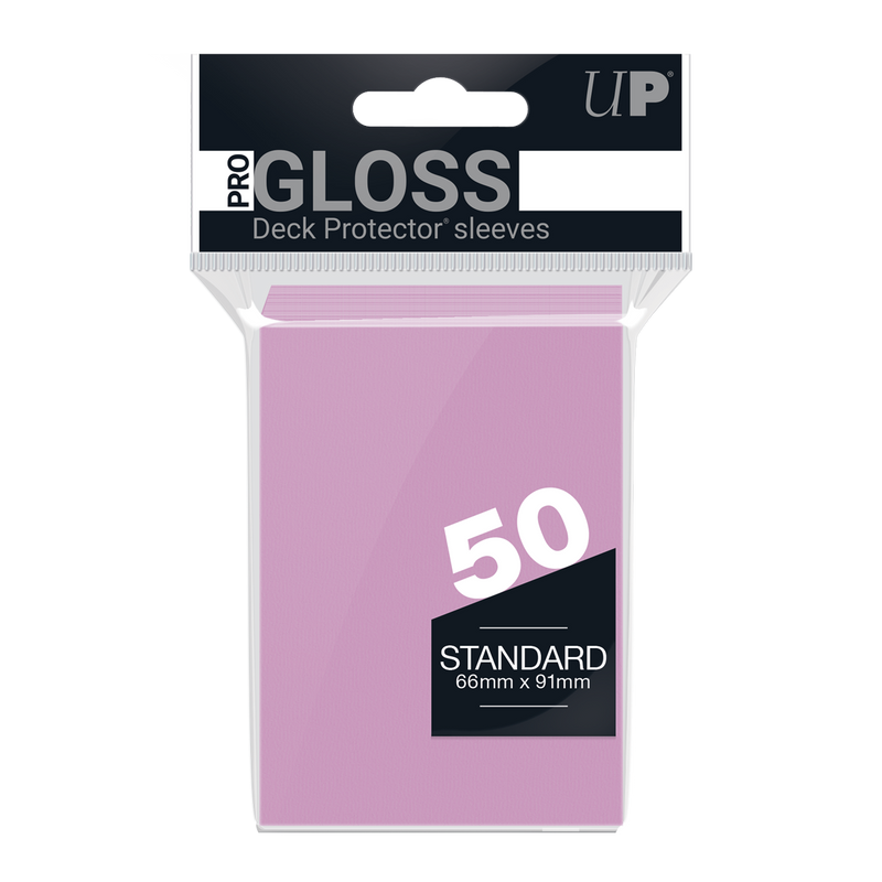 Ultra PRO PRO-Gloss Standard Deck Protector sleeves - Pink (50)