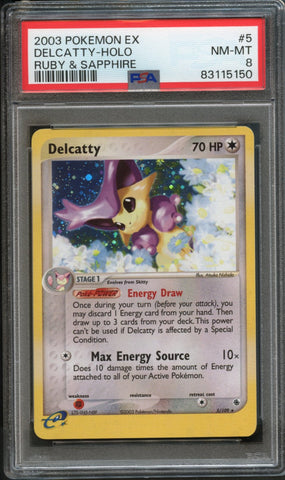 Delcatty #5 PSA 8 [Ruby & Sapphire]