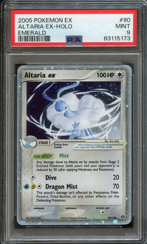 Altaria ex #90 PSA 9 [Emerald]