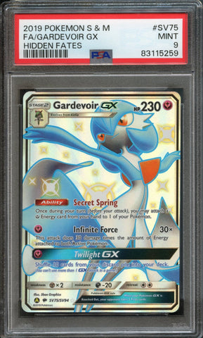 Gardevoir GX #SV75 PSA 9 [Hidden Fates]