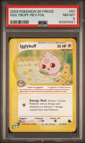 Igglybuff [Reverse Holo] #67 PSA 8 [Skyridge]