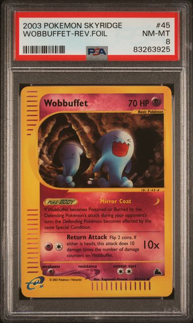 Wobbuffet [Reverse Holo] #45 PSA 8 [Skyridge]