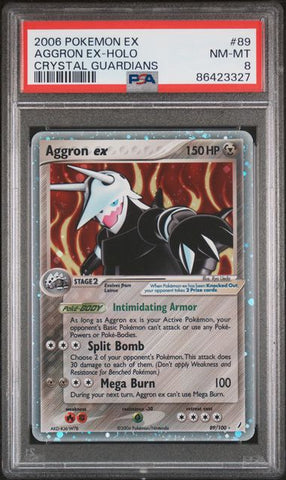 Aggron EX #89 PSA 8 [Crystal Guardians]