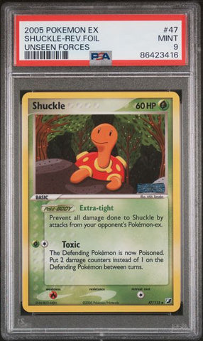 Shuckle [Reverse Holo] #47 PSA 9 [Unssen Forces]