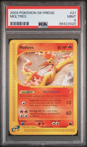 Moltres #21 PSA 9 [Skyridge]