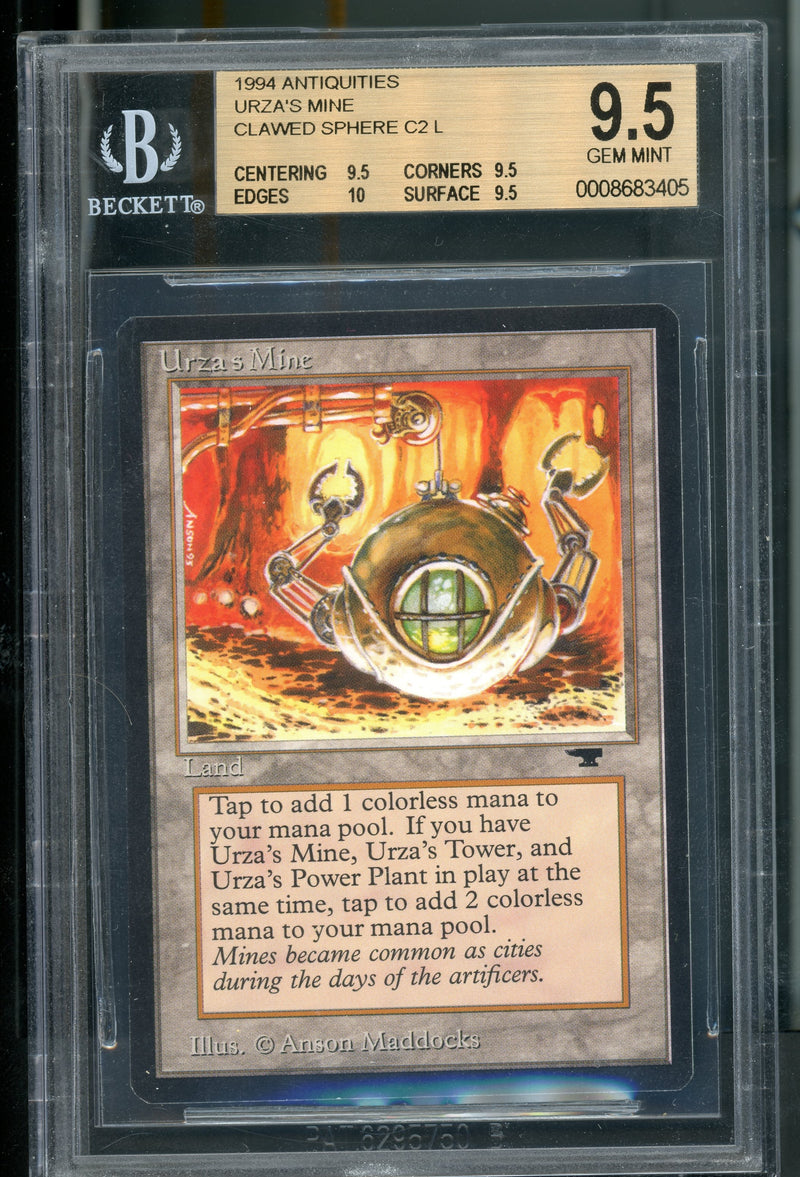 Urza's Mine (Clawed Sphere) BGS 9.5Q+ [Antiquities]