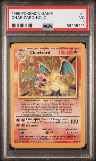 Charizard #4 PSA 3 [Base Set]