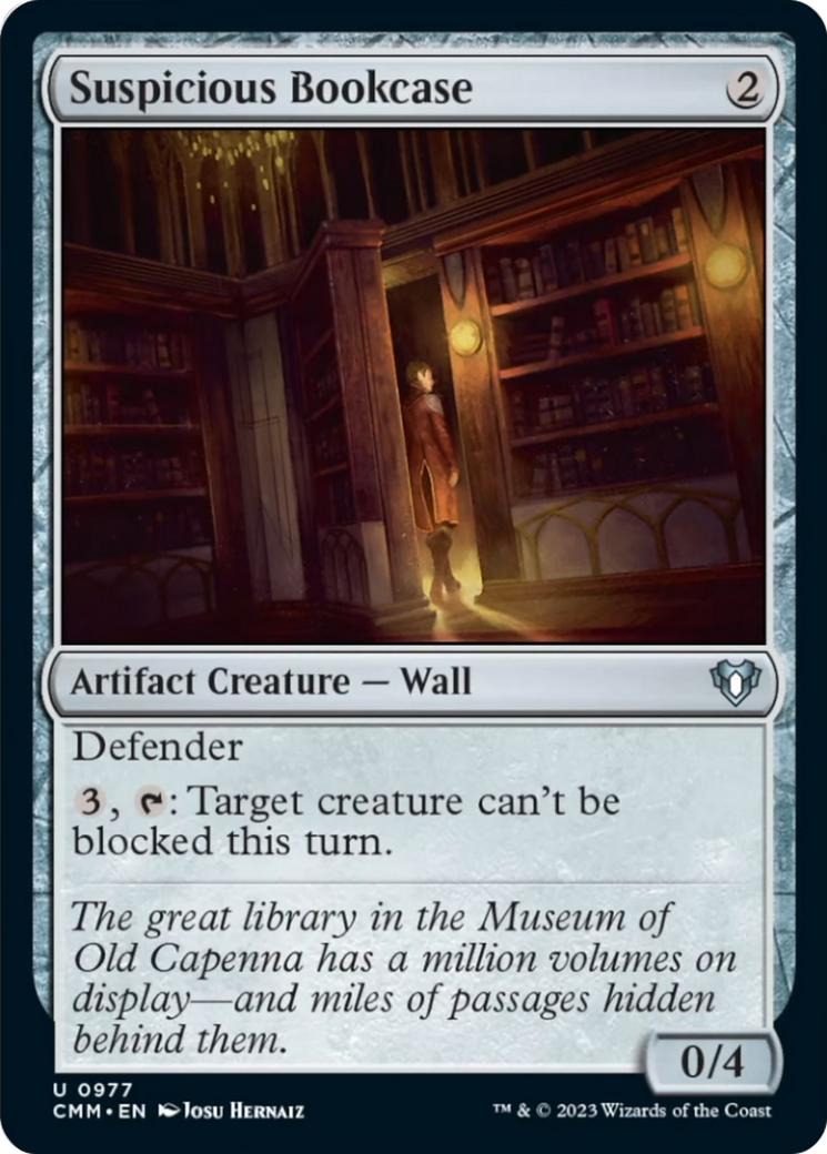 Suspicious Bookcase [Commander Masters]