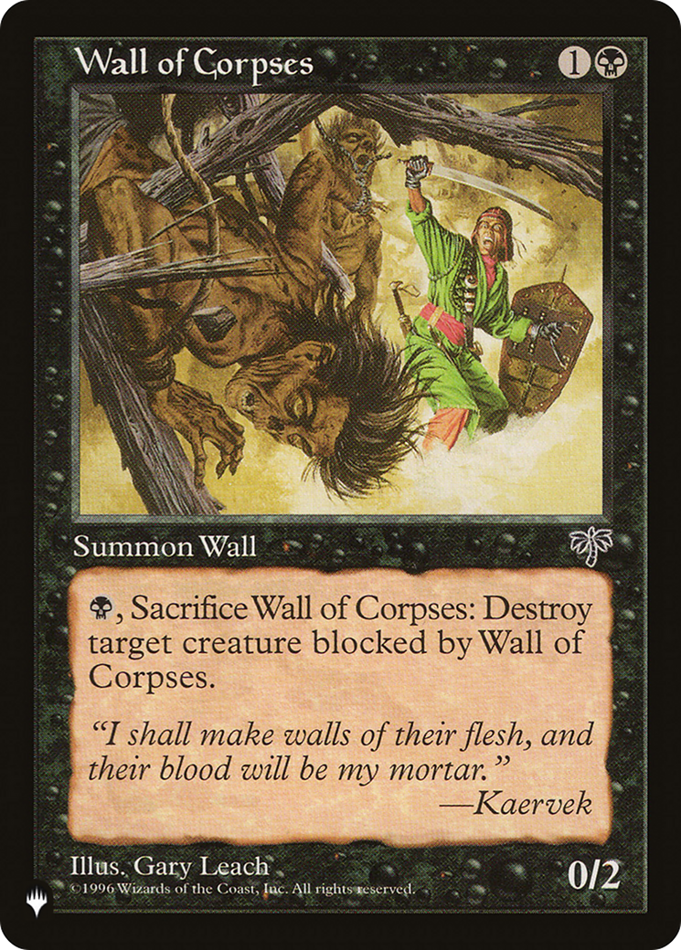 Wall of Corpses [The List Reprints]