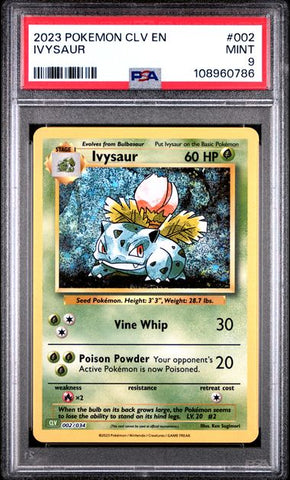 Ivysaur #2 PSA 9 [Pokemon CLV Trading Card Game Classic 2023]