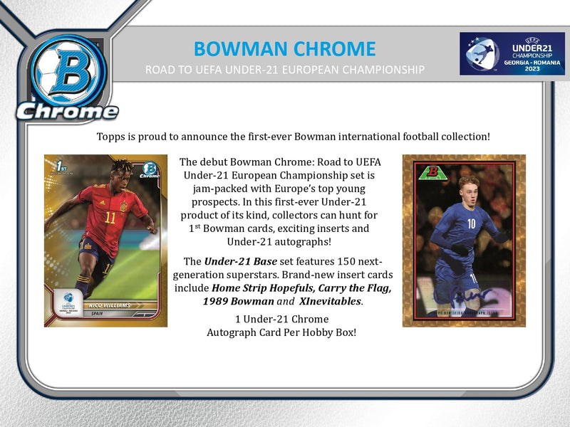Topps Bowman Chrome U21 EURO 2023 - Hobby Box