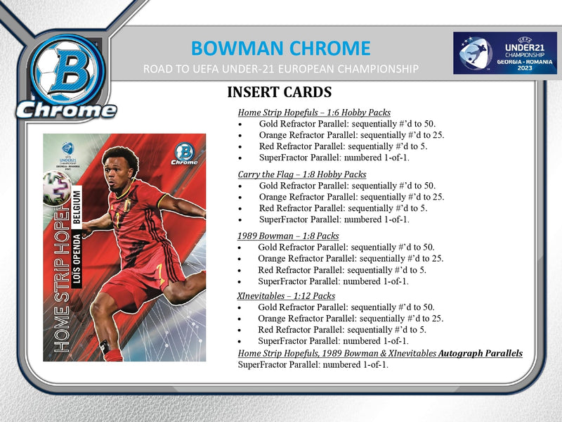 Topps Bowman Chrome U21 EURO 2023 - Hobby Box