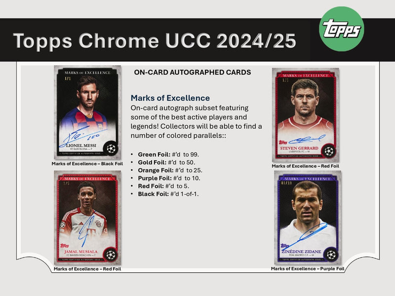 Topps Chrome UEFA Club Competitions 2024/25 - Value Box