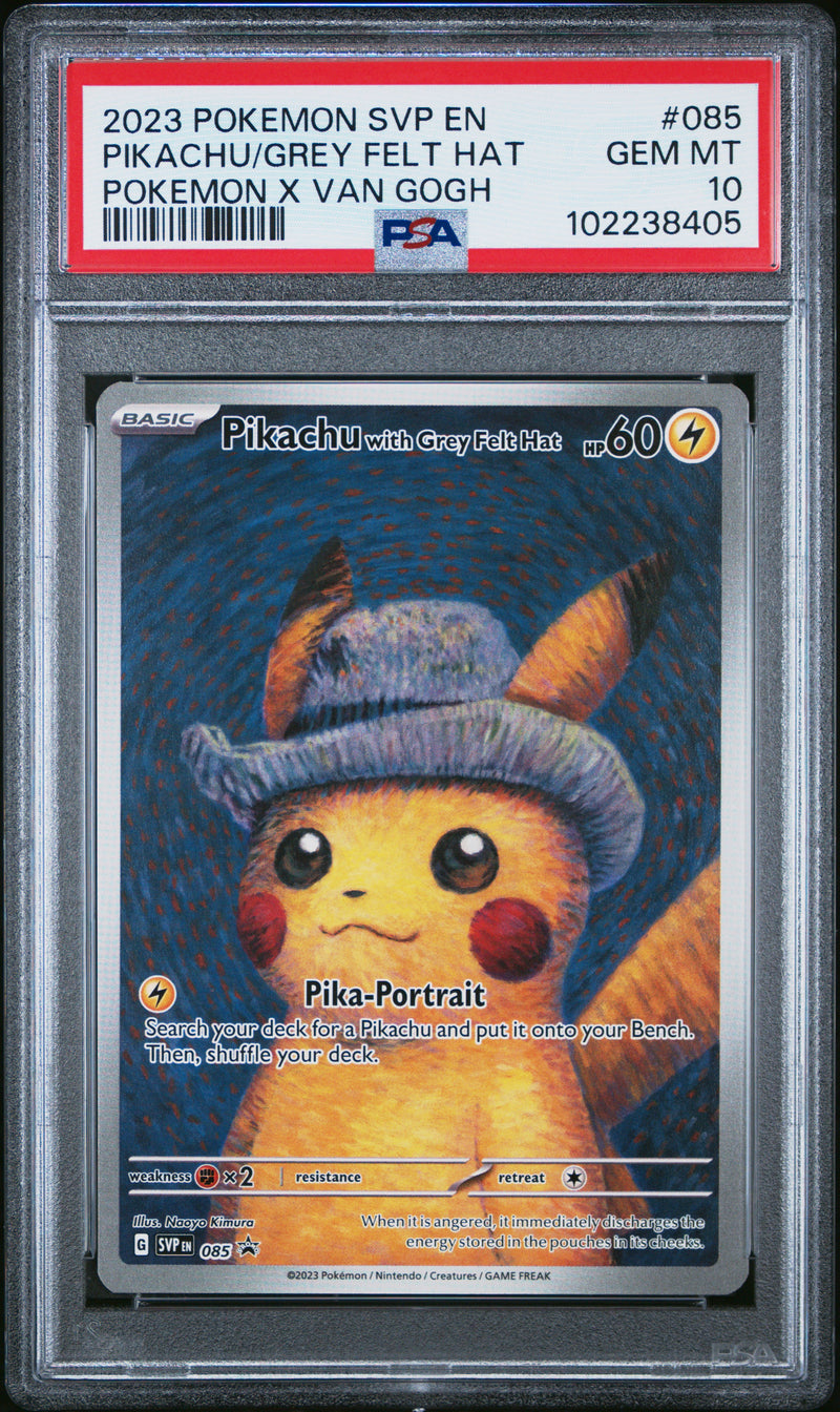 Pikachu With Grey Felt Hat [Pokemon X Van Gogh]