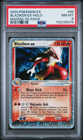 Blaziken Ex Holo #89 PSA 8 [Ex Team Magma Vs Team Aqua 2004]