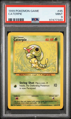 Caterpie #45 PSA 9 [Pokemon Game 1999]