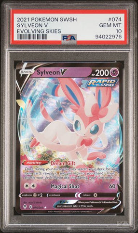 Sylveon V #74 PSA 10 [Evolving Skies]
