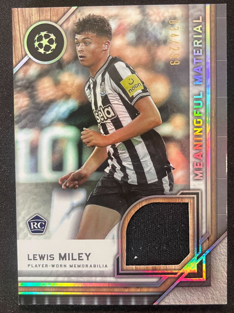 Lewis Miley /299 Player-Worn Patch [2023 Topps Museum Collection UCC]