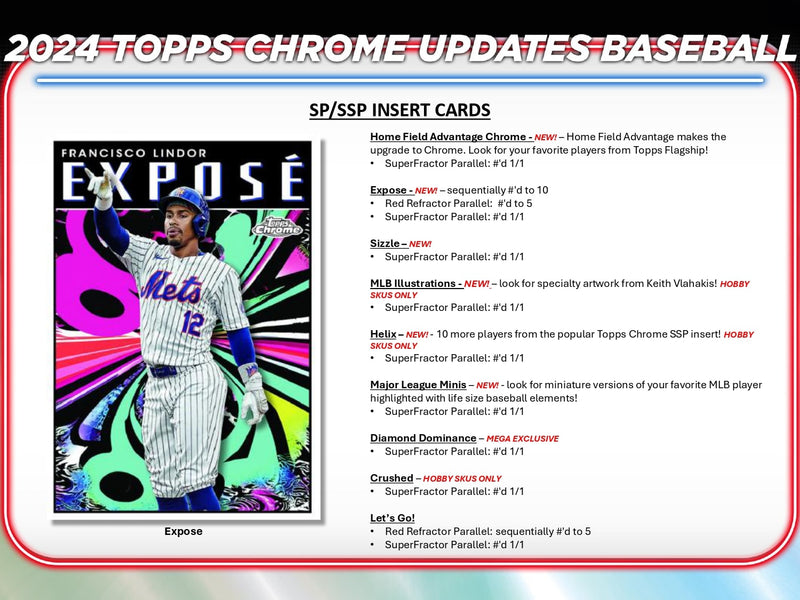 Topps Chrome Updates Baseball 2024 - Jumbo Box