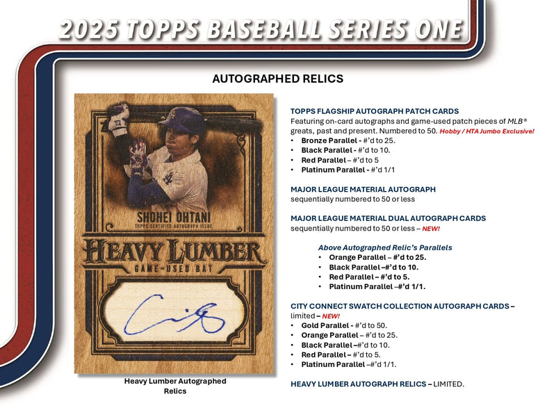 Topps MLB Baseball Series 1 2025 - Hobby Box